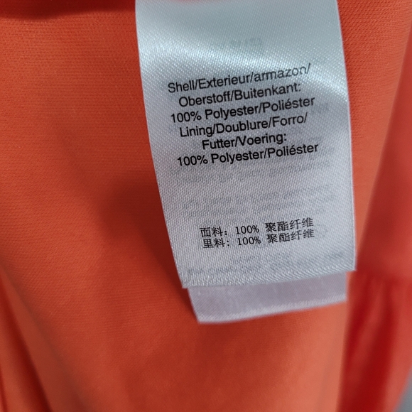 DKNY Orange Halter Style Dress Size 16 New With Tags - Picture 9 of 15